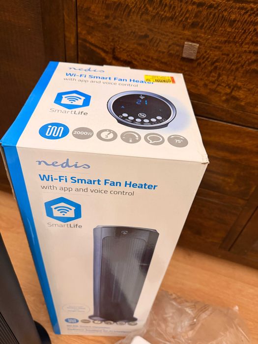 Aquecedor Wi-Fi Nedis SmartLife 2000W - Como Novo!
