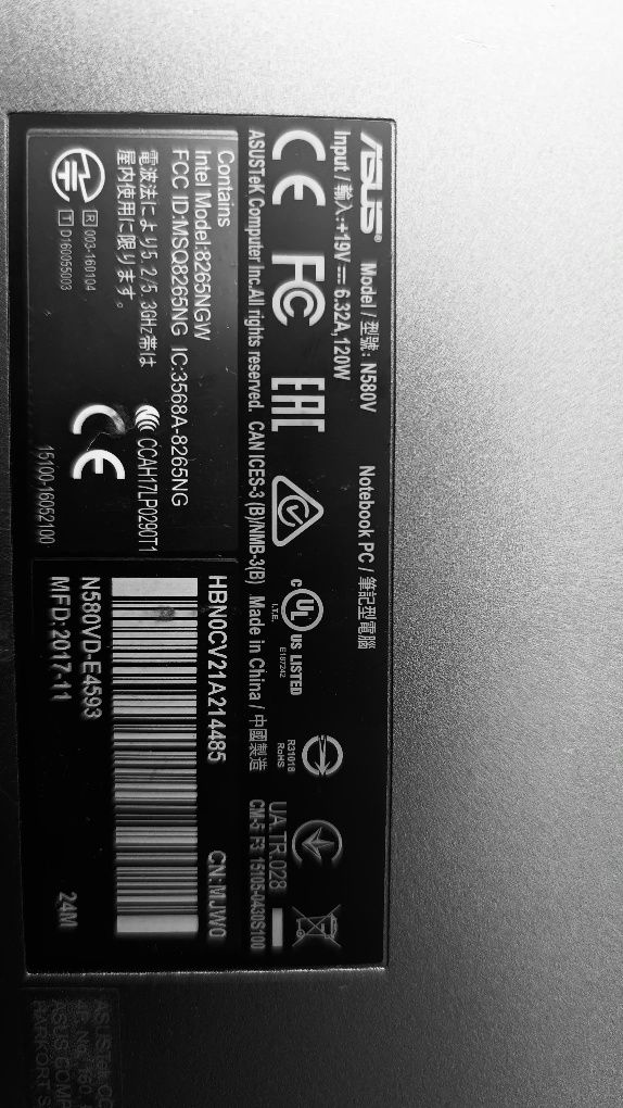 Sprzedam laptopa gamingowego Asus VIVO Books N580v stan bardzo dobry