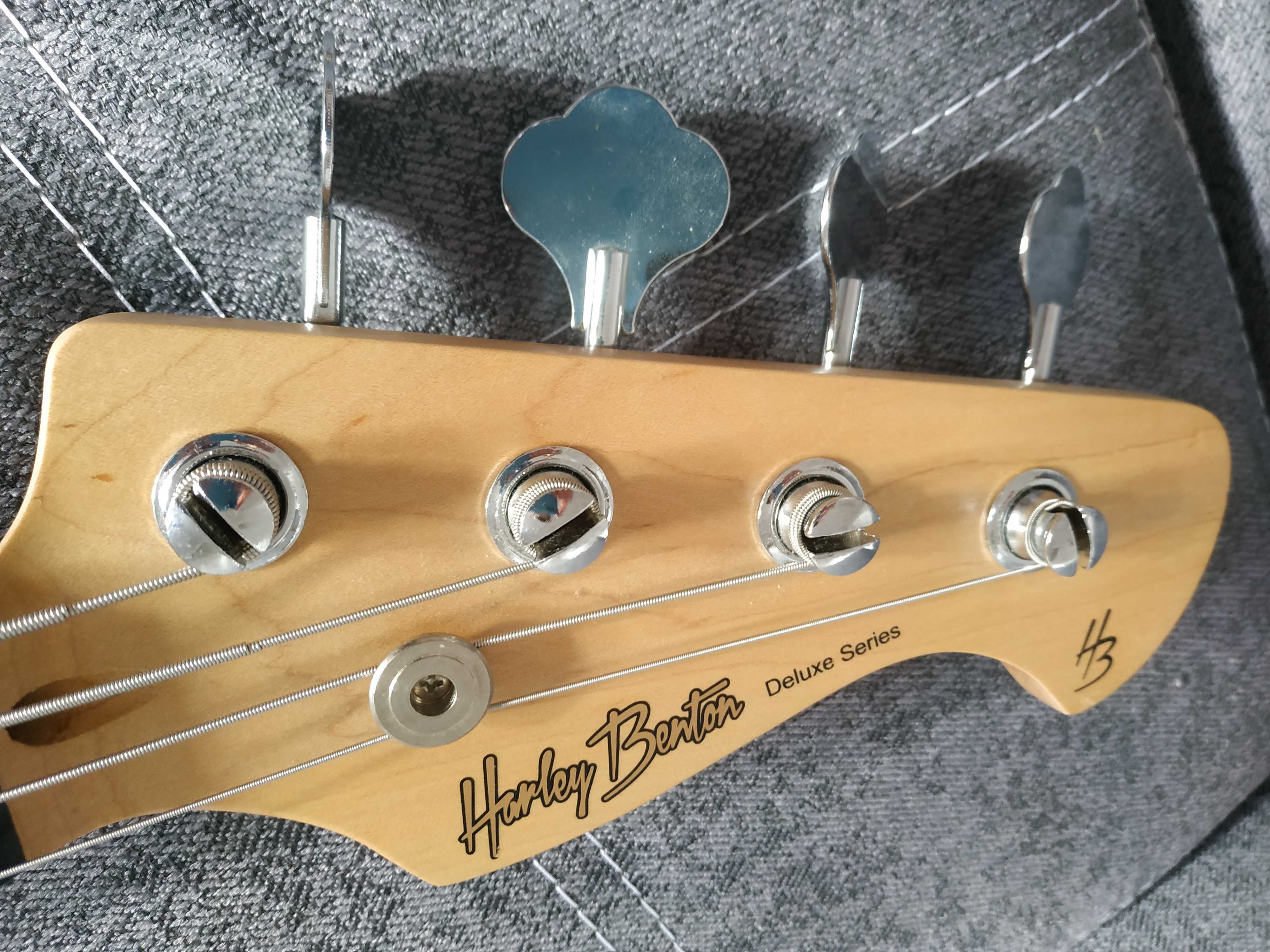 Gitara basowa Harley Benton PJ-4 HTR Deluxe Series + piec zestaw