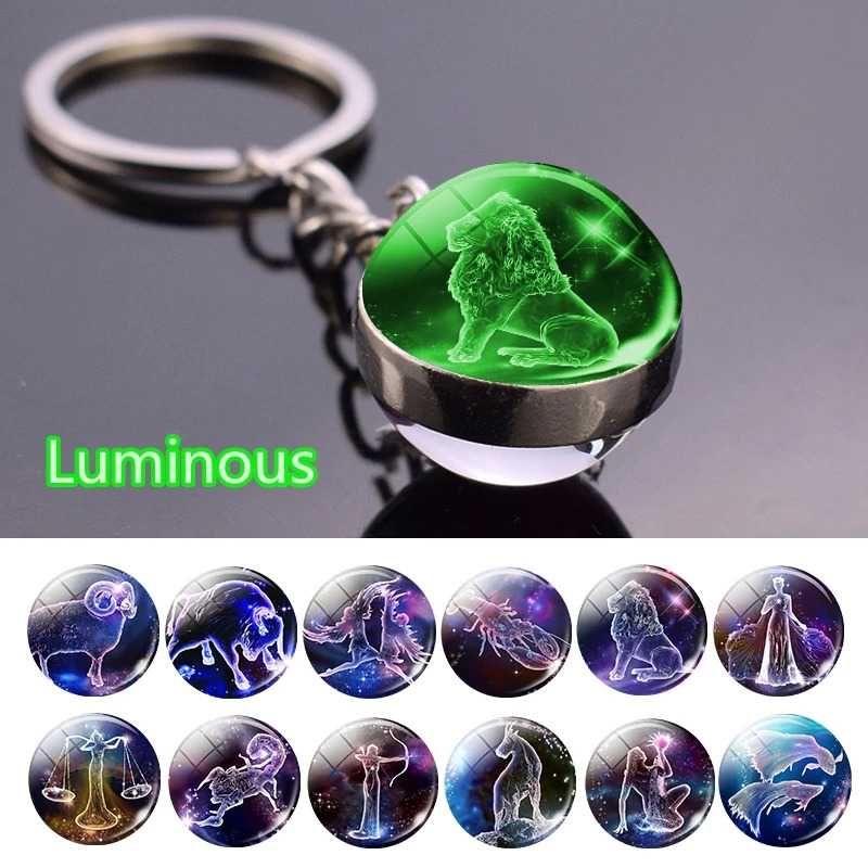 2 x Brelok do kluczy Luminous-(świecący)-Znak Zodiaku