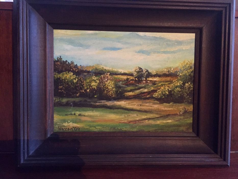 Obraz olejny pejzaż na płótnie 36/46cm