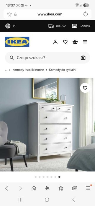 Komoda Hemnes  Ikea