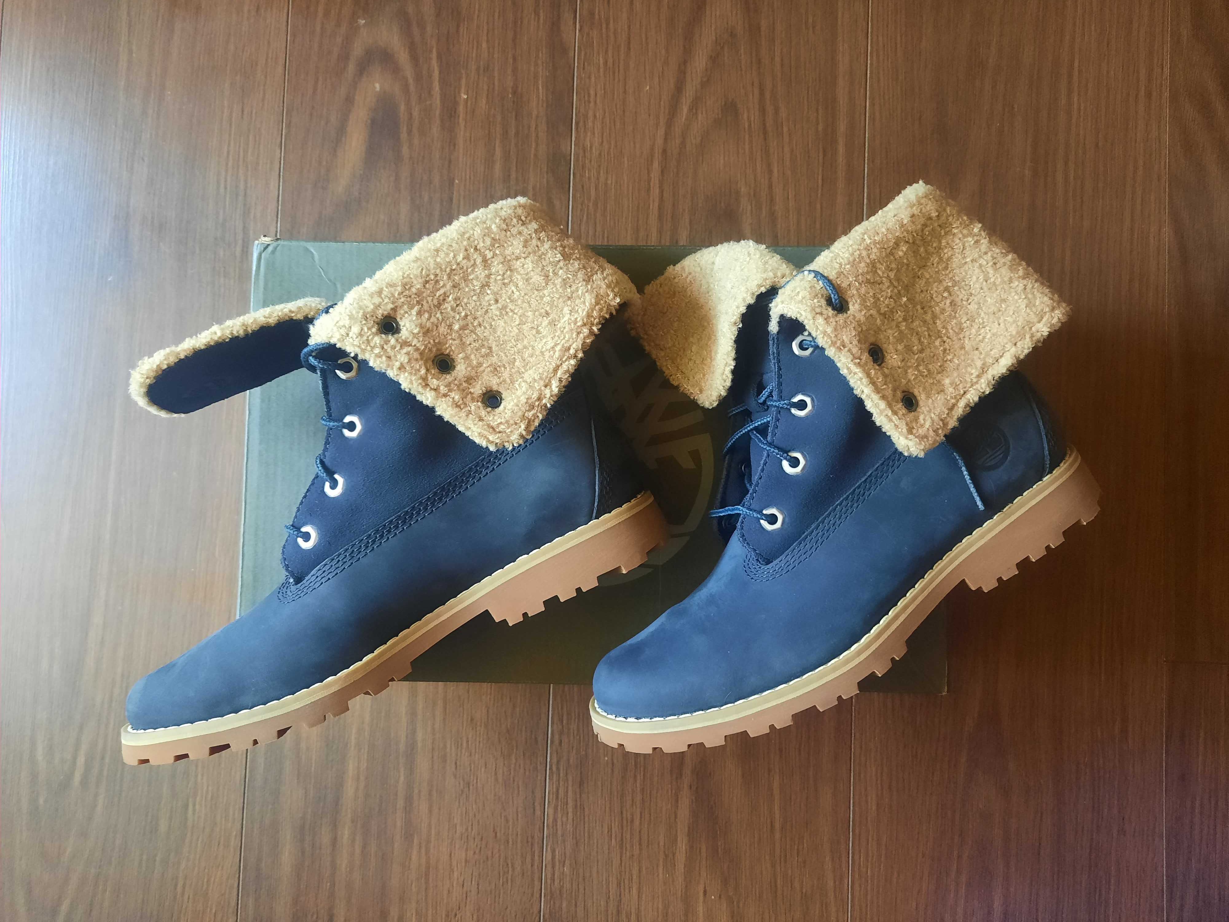 Новые непромокаемые теплые ботинки Timberland, оригинал, нубук, 37