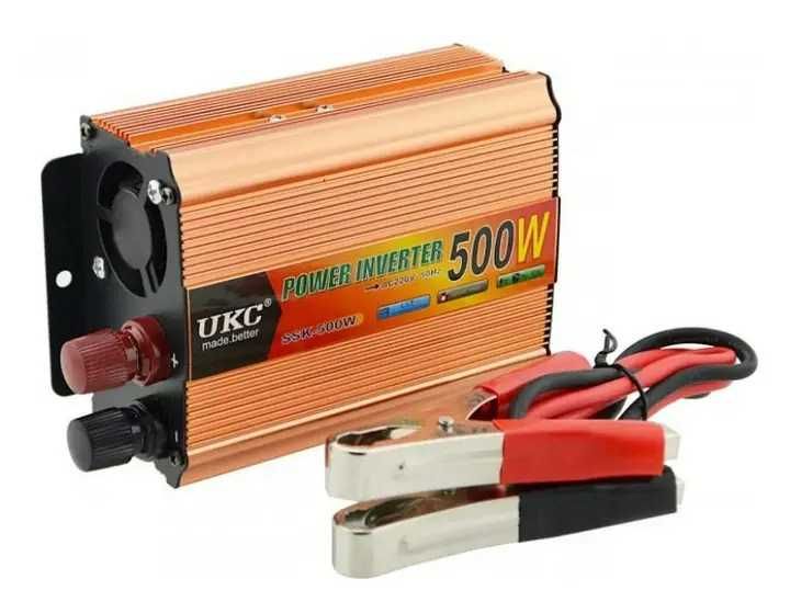 Перетворювач авто струму UKC500W AC/DC 12-220V інвертор напруги