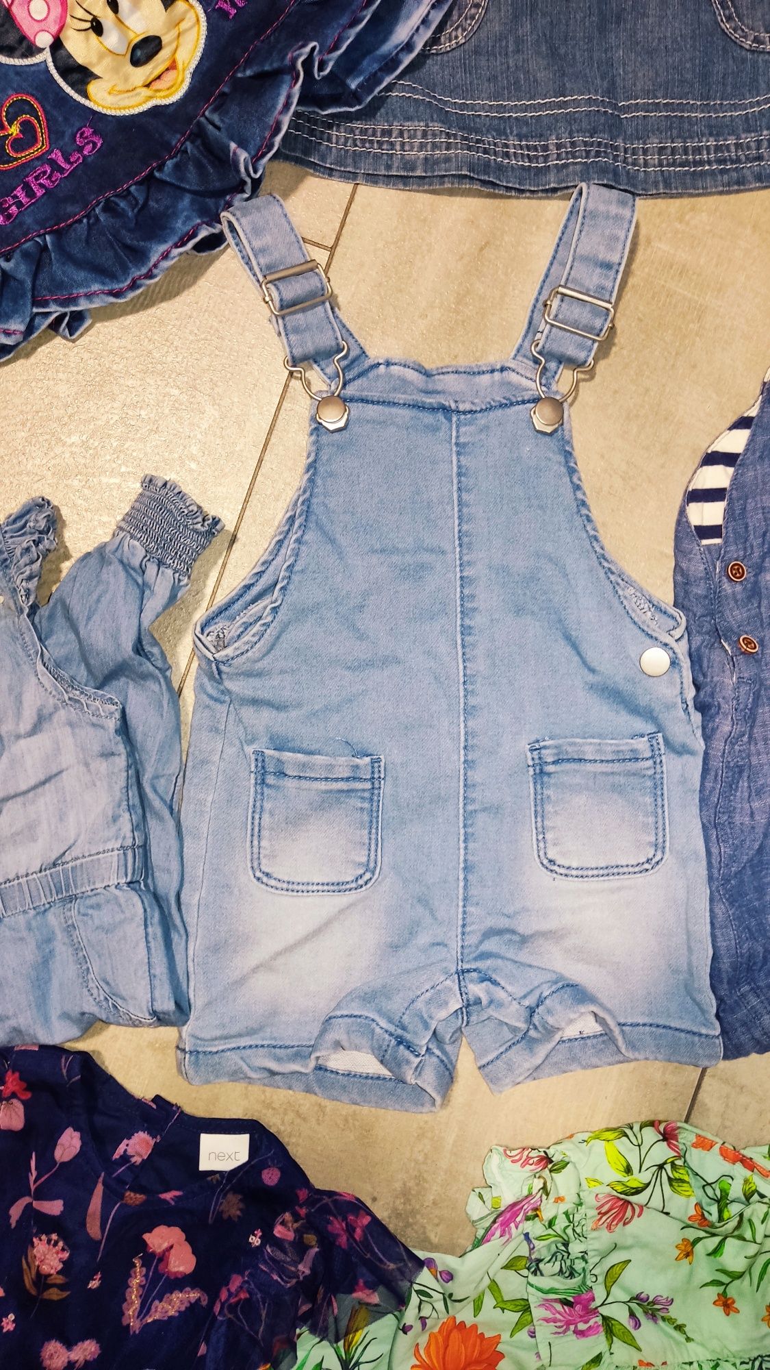 Ubranka jeans dla dziewczynki 6-9-12