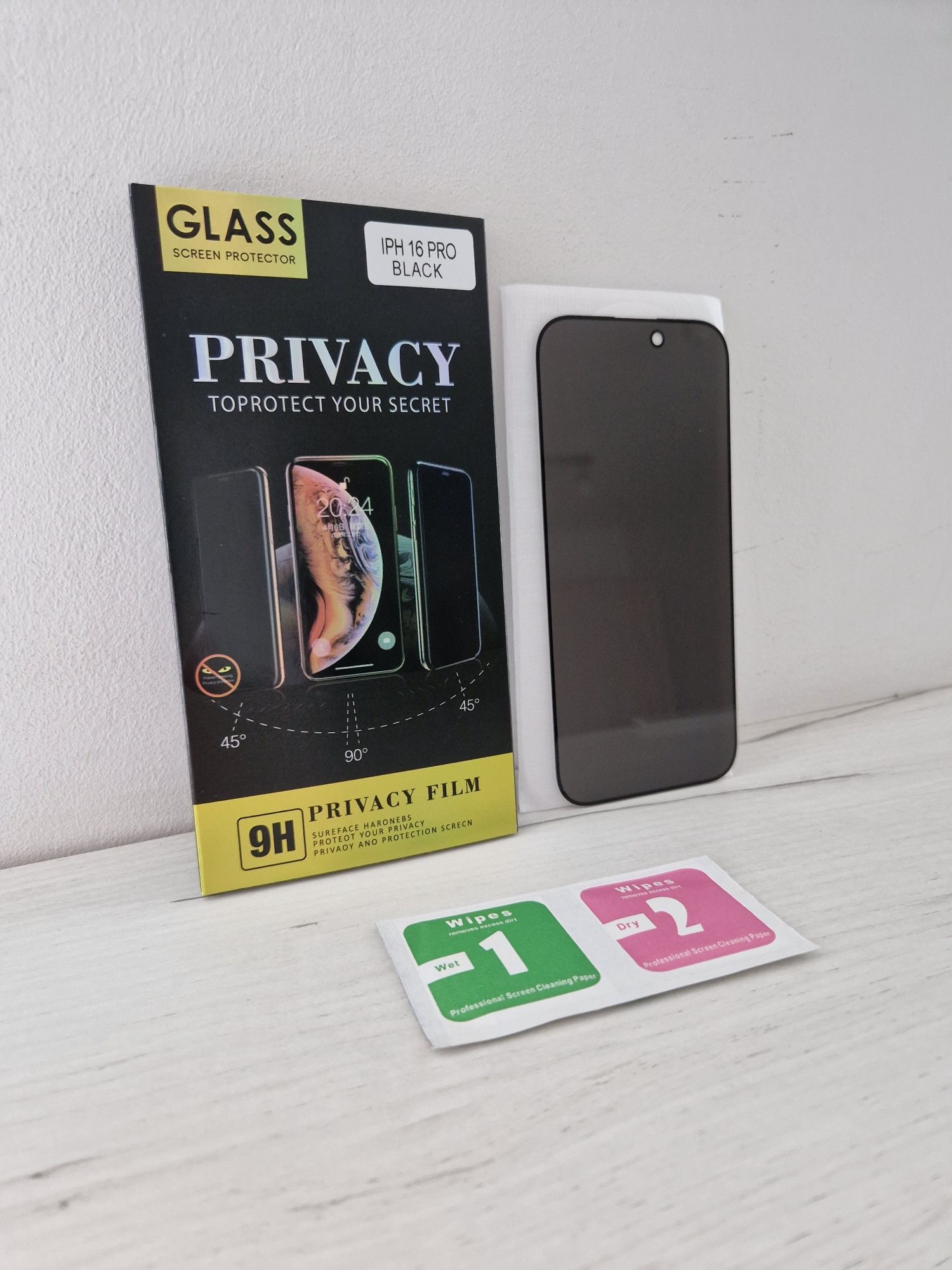 Hartowane szkło Privacy Glass do IPHONE 16 PRO
