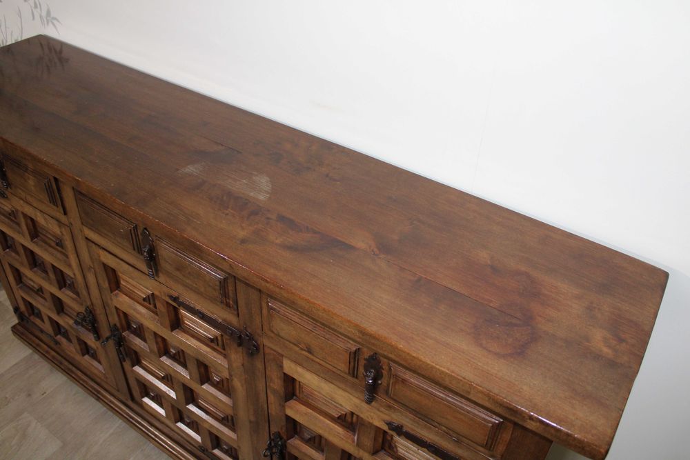 Komoda pini drewniana rustykalna farmhouse hiszpańska