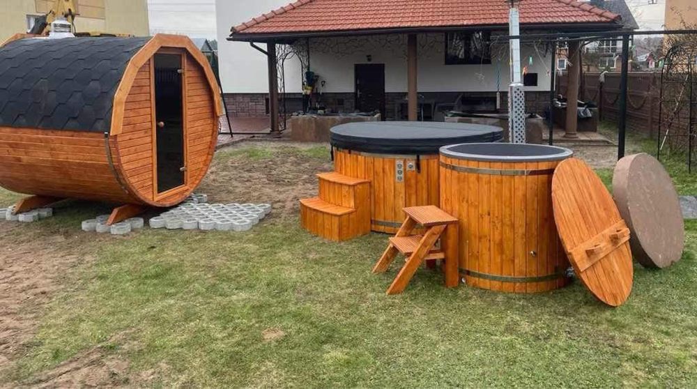 Sauna 2mx2m sauny, bania ogrodowa, ruska beczka