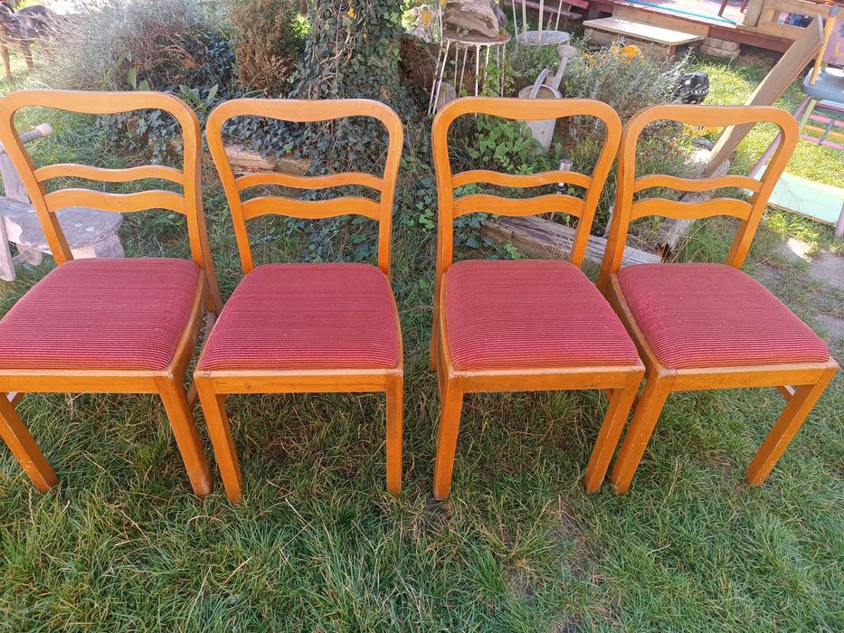 Komplet krzeseł art deco