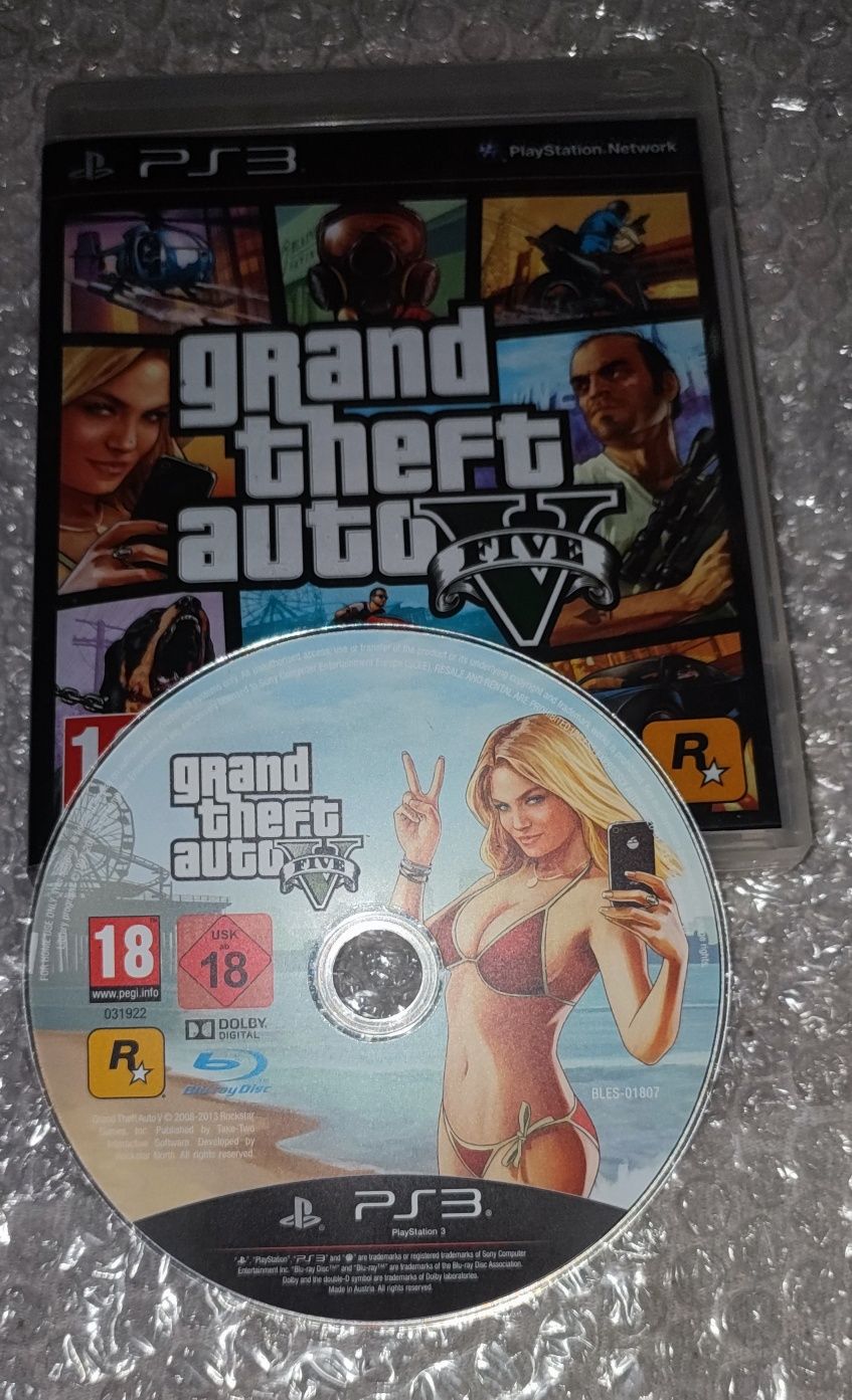 Płyta z grą Grand Theft Auto V (GTA V 5) Sony  Playstation 3 +PS3 orig