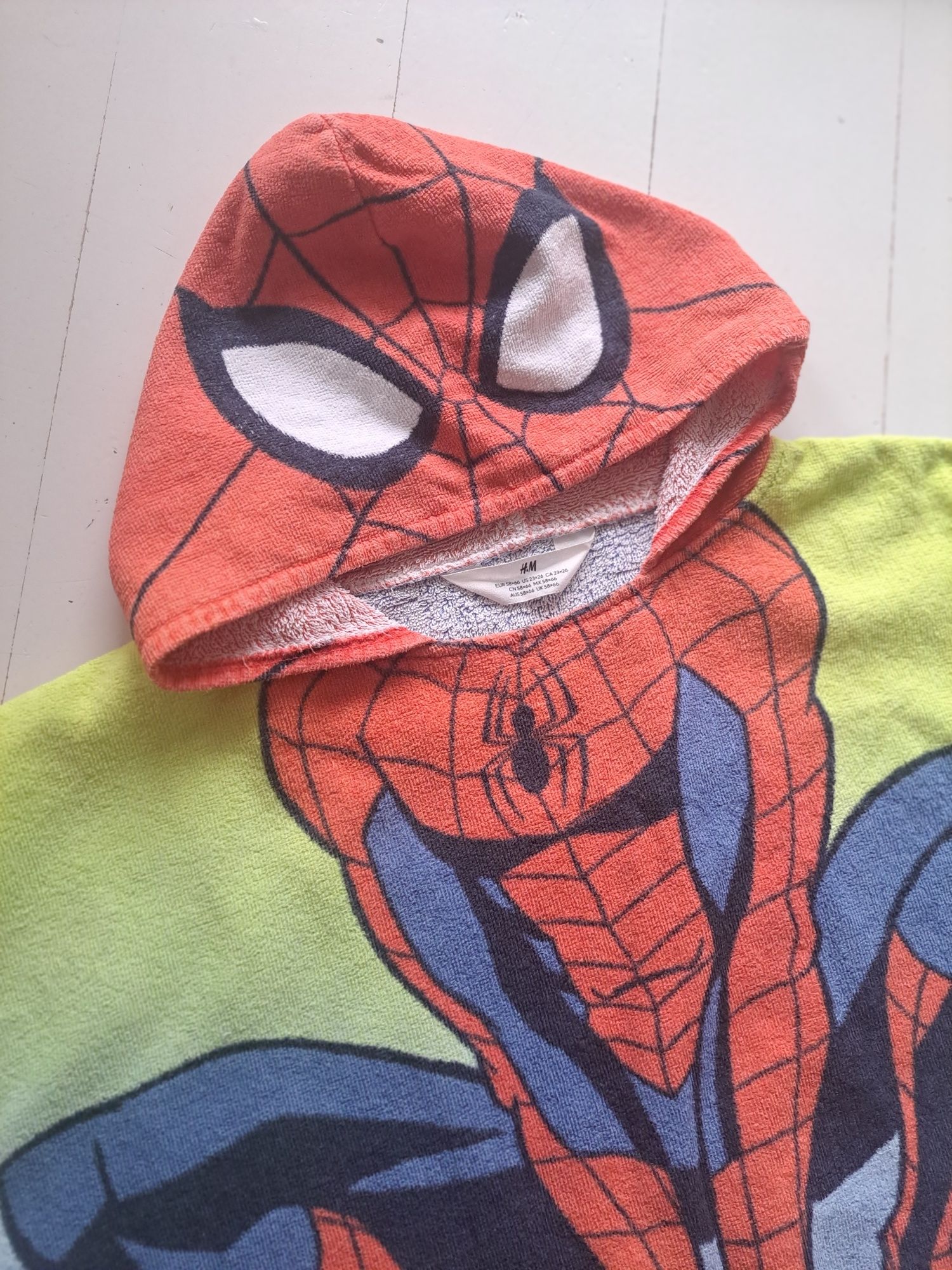 Ponczo ręcznik H&M spiderman 58 x 66