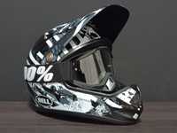 Kask fullface BELL sanction + gogle 100%