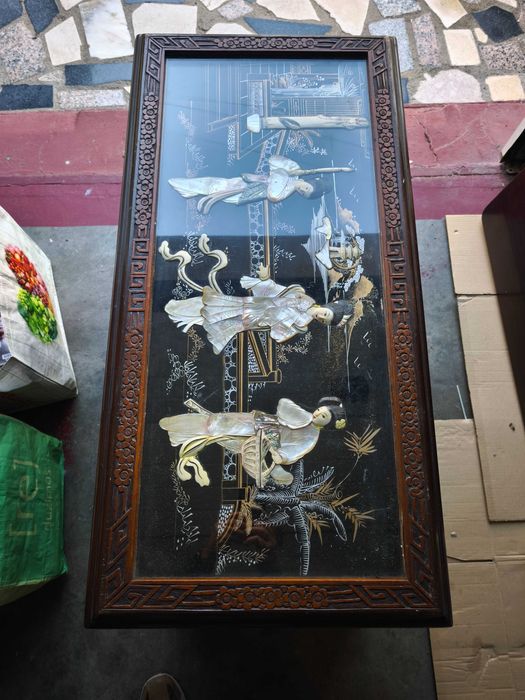 Arca Chinesa Cânfora motivos de madrepérola