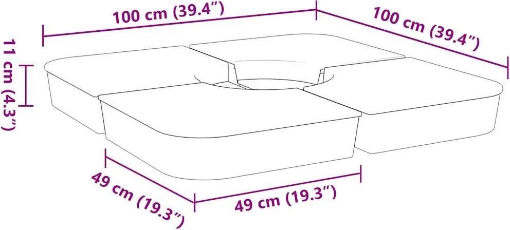 Podstawa na parasol ogrodowy 100kg