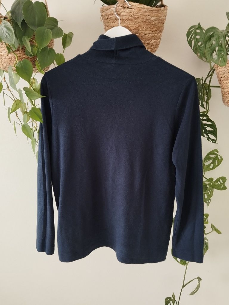 Bluzka golf z polaru, jesienny, zimowy, granatowy, basic r. 42 XL Uniq
