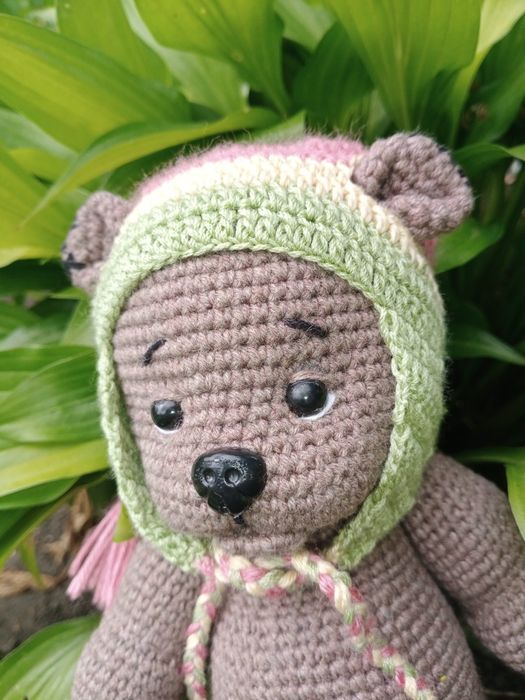 Вязаный мишка Тедди