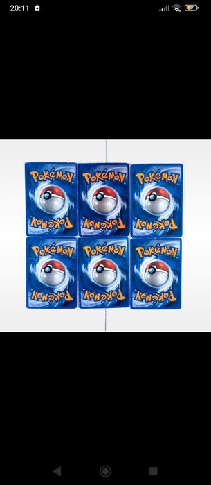 21 cartas Pokémon