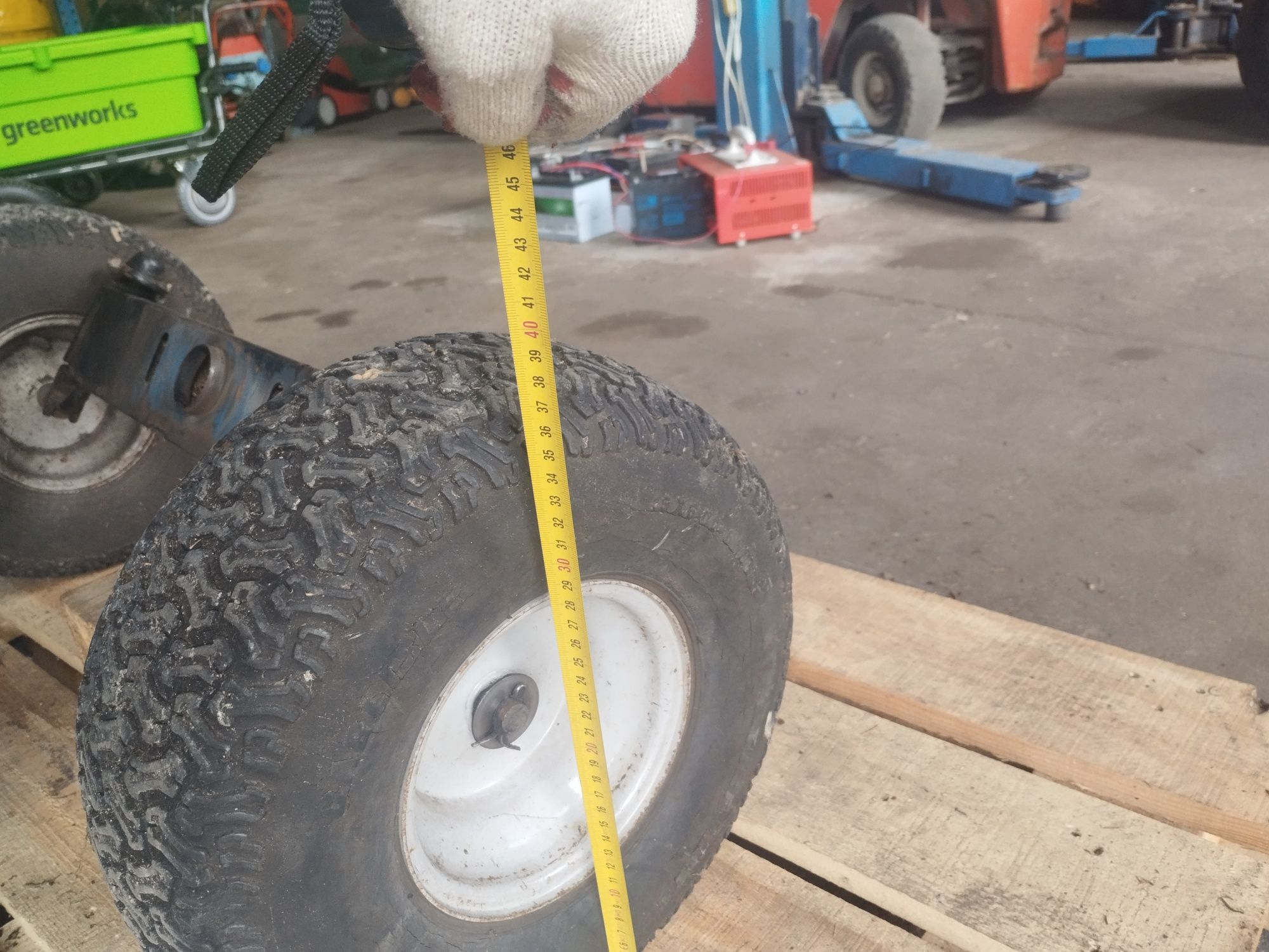 Przednia belka kosiarka traktorek MTD z kołami 16x6.00-6