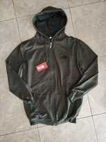 Bluza męska the north face nowa rozpinana z kapturem XL oliwkowa khaki