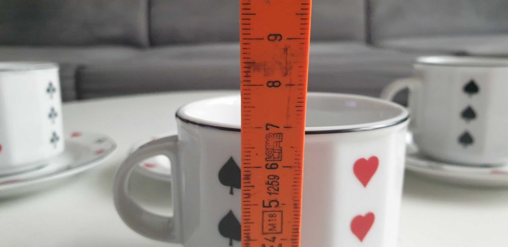 Starocie z Gdyni - Porcelana LUBIANA - zestaw karciany z popielniczkom