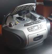 Магнитрфон LG с радио, диск, касета.