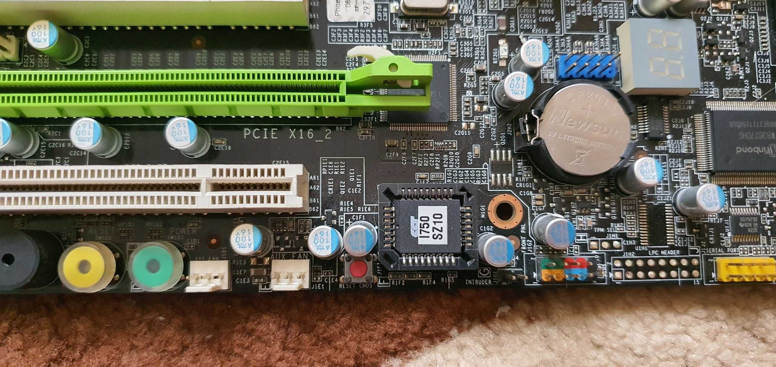 Porządny (prawie) retro zestaw płyta główna EVGA 750i SLI + C2D E7400