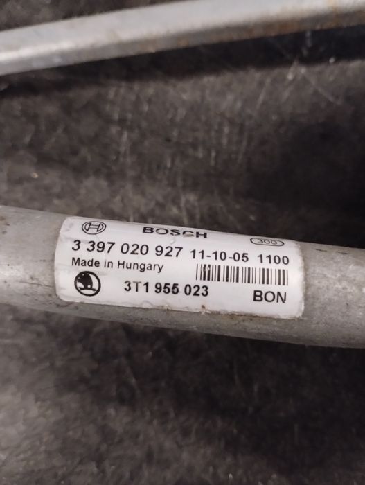 Mechanizm wycieraczek skoda superb II 2 3T1.955.119A