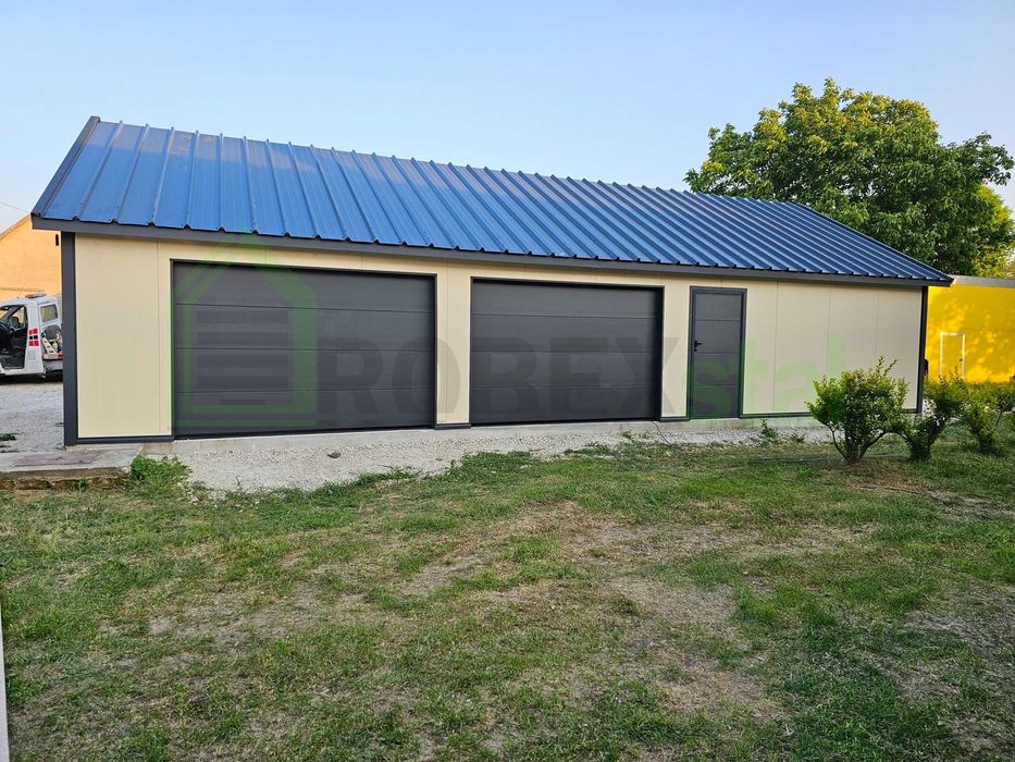 garaż ocieplany z płyty warstwowej PIR 6x5,80 do 35m2 na zgłoszenie