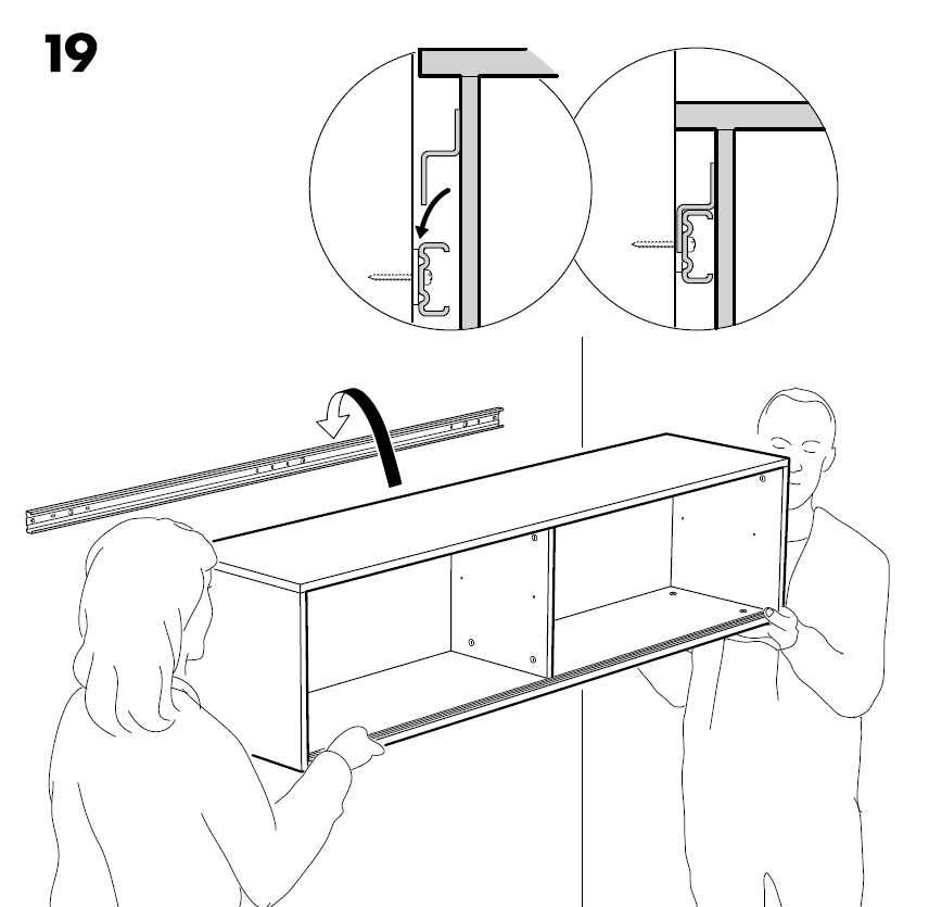 Szafka ścienna nad biurko, pod TV, sprzęt audio. Galant Ikea 160 cm.