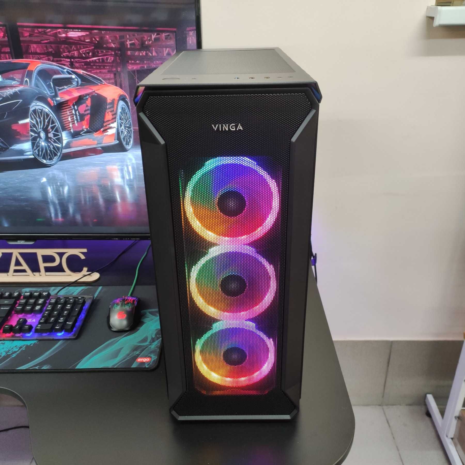 Компютер Новый Ryzen 5 3600, 16GB DDR4, AORUS RX 570, SSD 512GB m2 ТОП