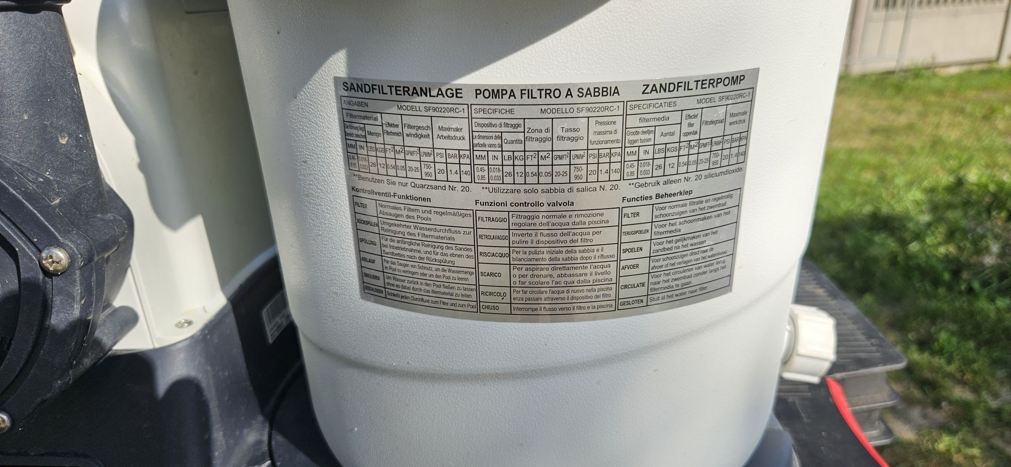 Pompa intex z filtrem piaskowym