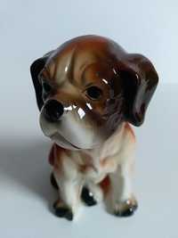 Pies figurka kollekcjonerska porcelanowa.