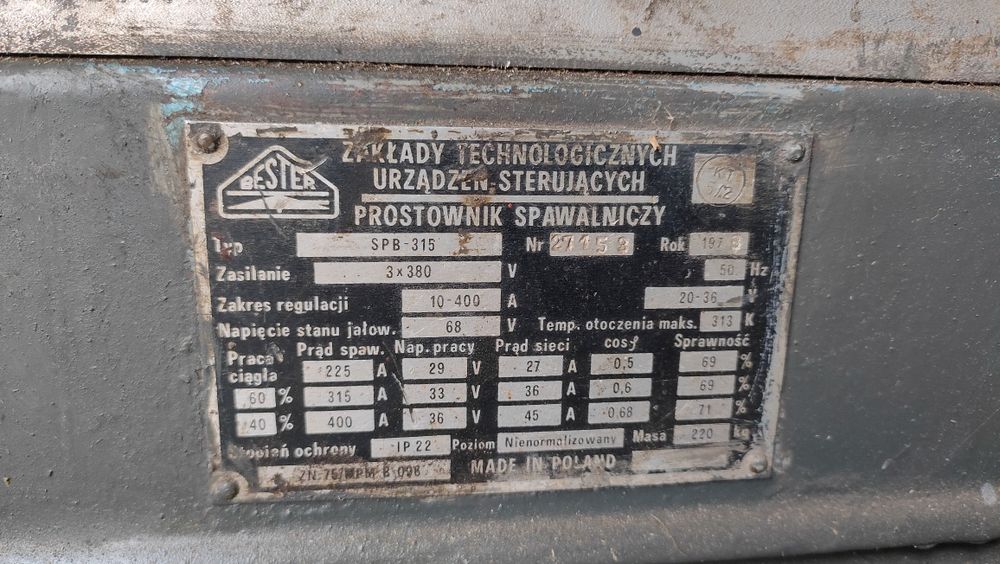 Spawarka Bester SPB 315