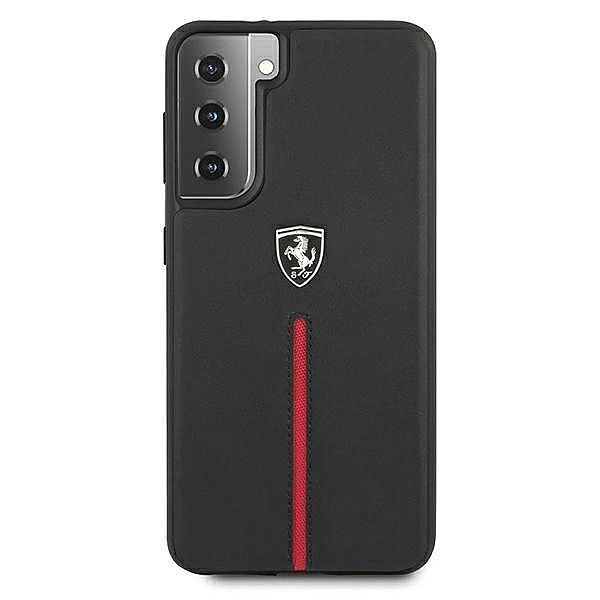 Etui Ferrari Off Track Leather Nylon Stripe na Samsung Galaxy S21+ - c