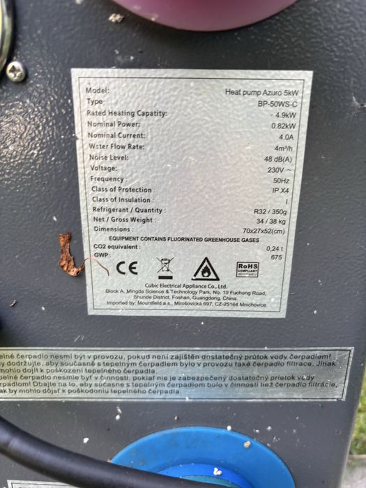 Basen pompa ciepła azuro 5 kw