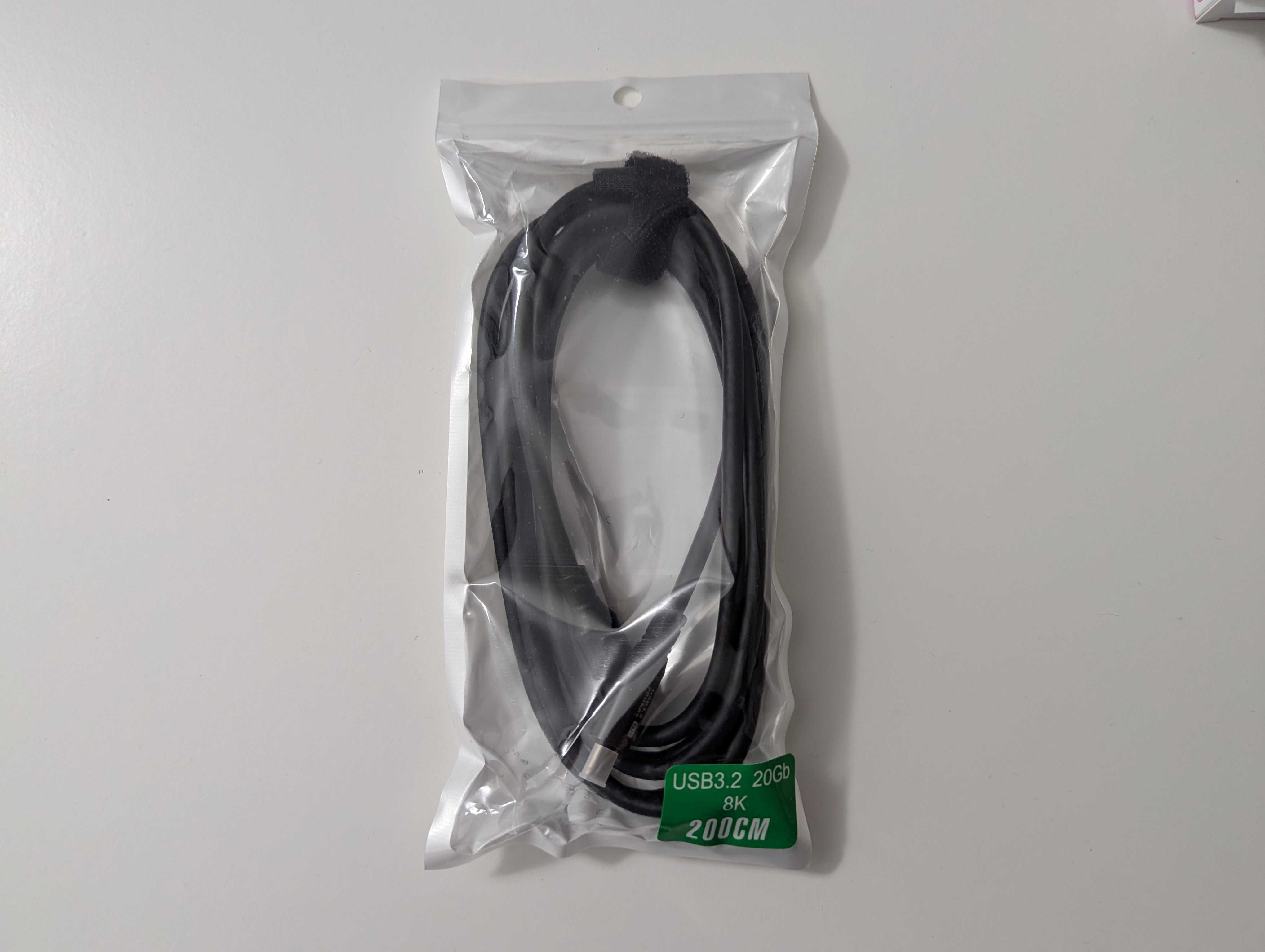 Kabel USB-C 3.2 8K 60Hz 4K 120Hz 2m XREAL AR VR Thunderbolt 3 20Gbps