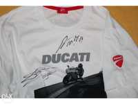 T shirt original ducati autografada