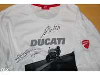 T shirt original ducati autografada