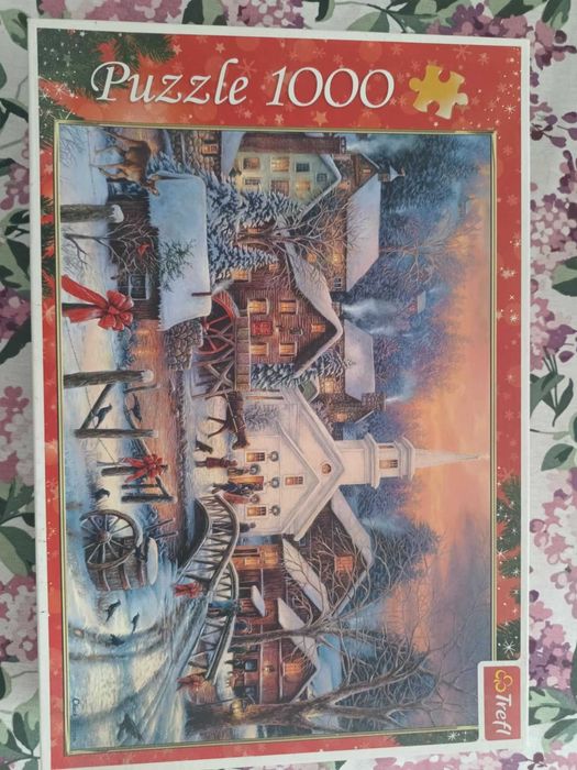 PUZZLE 1000, widok zimowy