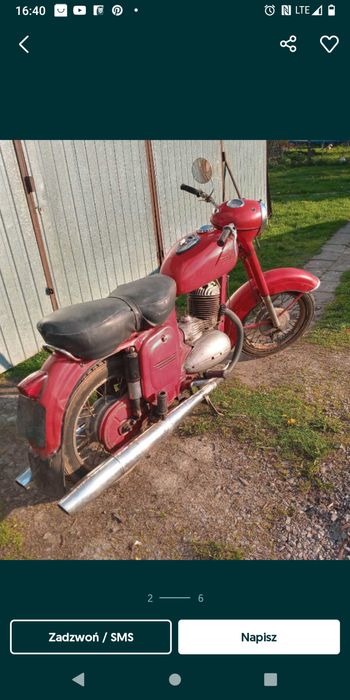 Jawa cz 175 klasyk 1962 r