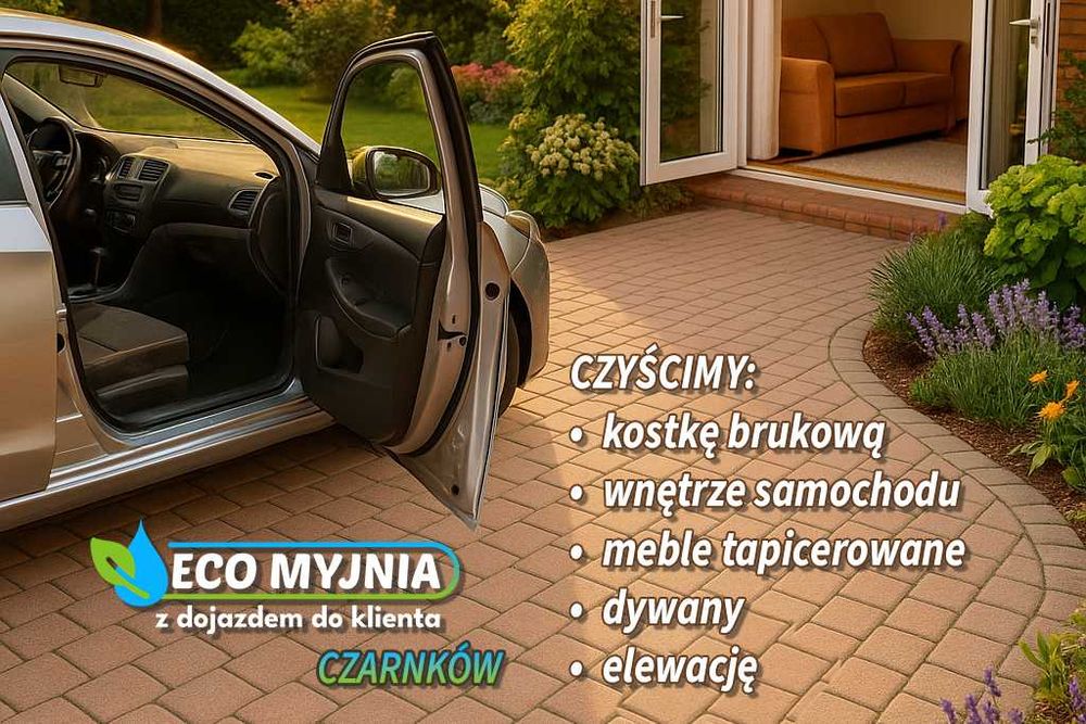 Czyszczenie i pranie: tapicerki, dywanów, kostki brukowej, samochodu
