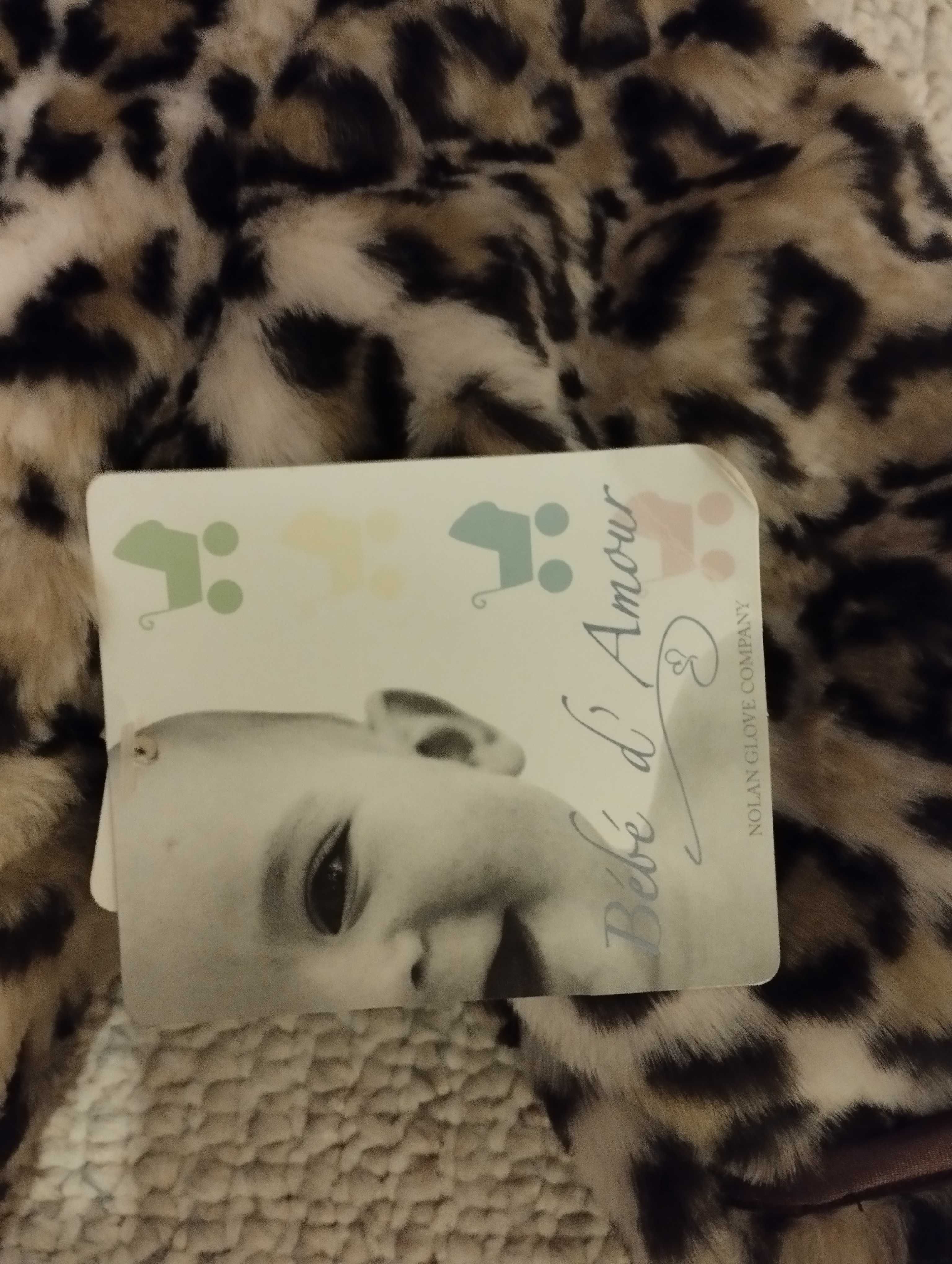 Włoski kombinezon 6/9 miesięcy firmy Bebe d"Amour panterka