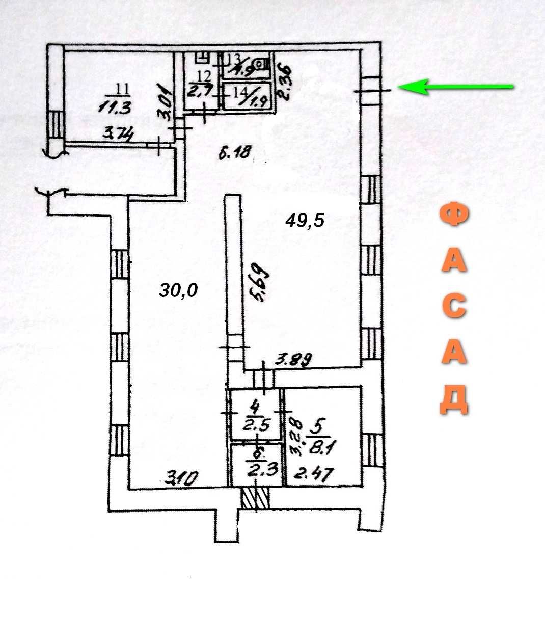 Магазин, Бесарабка, 1 поверх, Фасад вул. Круглоуніверситетська. 110м²