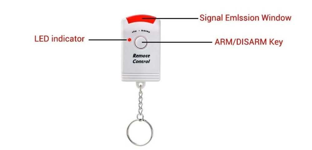 Alarme com sensor de movimentos segurança sirene com comando NOVO