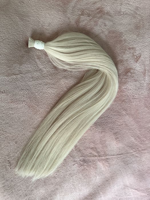 Wlosy slowianskie naturalne czarne i blond 100 gram