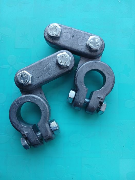 Клеммы свинцовые АКБ пара плюс минус ассортимент