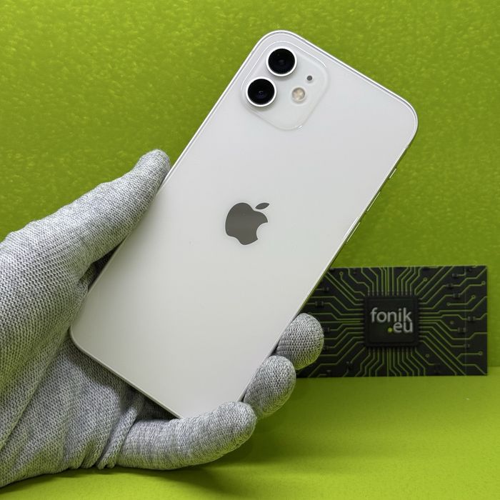 iPhone 12 64GB White • JAK NOWY • Bateria 98% • FONIK KRAKÓW