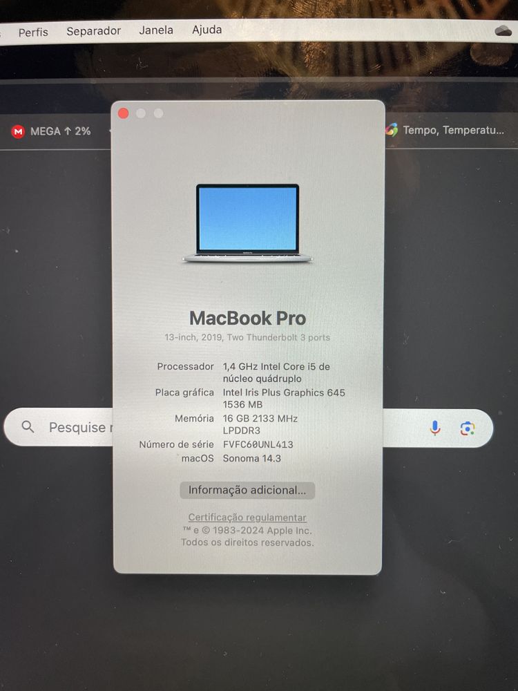 Macbook Pro 13 polegadas