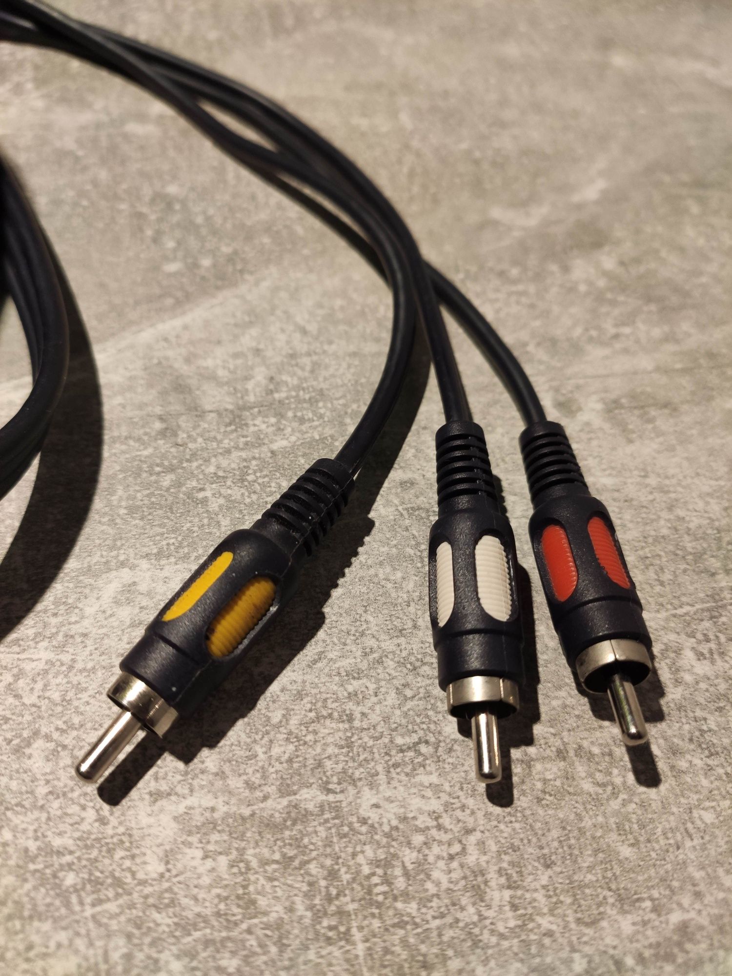 Przewód kabel TV SVHS S-Video + jack 3,5 / 3x RCA cinch 15 metrów