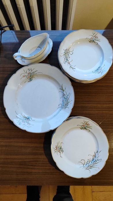 Talerze, kubki, filiżanki, ceramika prl